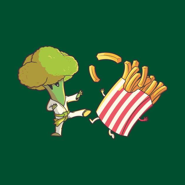 Every Broccoli Was Kung Fu Fighting by SLAG_Creative