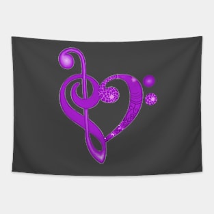 Music Heart Tapestry