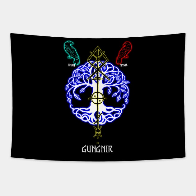 Gungnir odin spear Tapestry by Korvus78