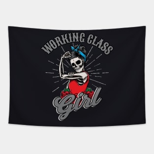 Working Class Girl Rockabilly Woman Tapestry