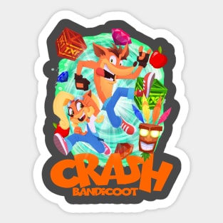 Crash Bandicoot Personality Creative Assessoires Car Stickers