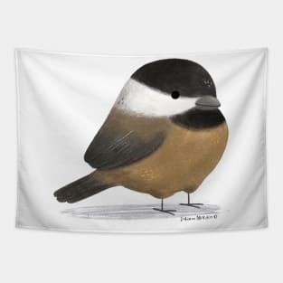 Black Capped Chickadee Bird 2 Tapestry