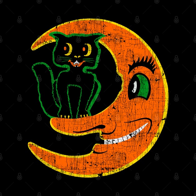 Vintage Halloween Moon by Vamplify