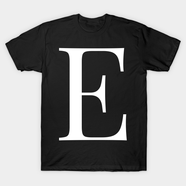 Aangepaste Anemoon vis liefde Alphabet E - Letter E - T-Shirt | TeePublic