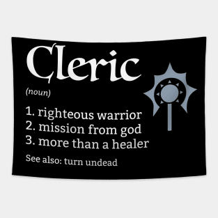 D&D Cleric Class Definition Tapestry