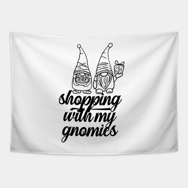 Shopping With My Gnomies Tapestry by nextneveldesign