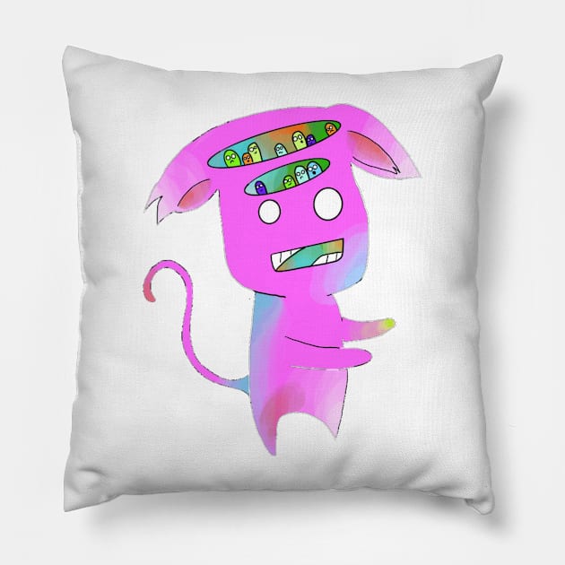 Monster Party Pillow by xaxuokxenx