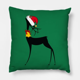 Pretty Christmas Reindeer Pillow