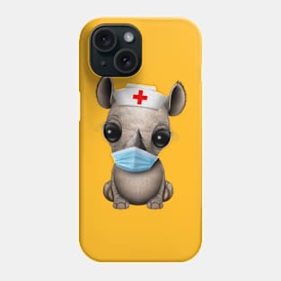 Cute Baby Rhino Nurse Phone Case