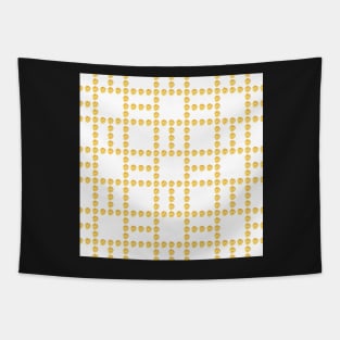 Golden geometric ornament Tapestry