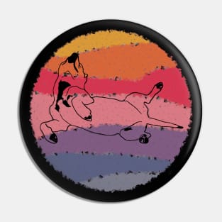 Relaxing dog orb Pin