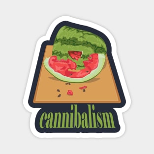 Watermelon cannibal Magnet