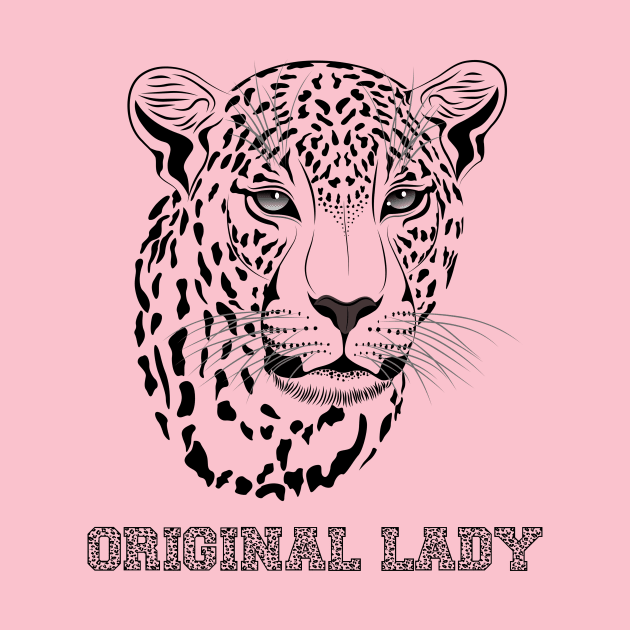 Funny T-Shirt Leopard Original Lady by SparkStyleStore