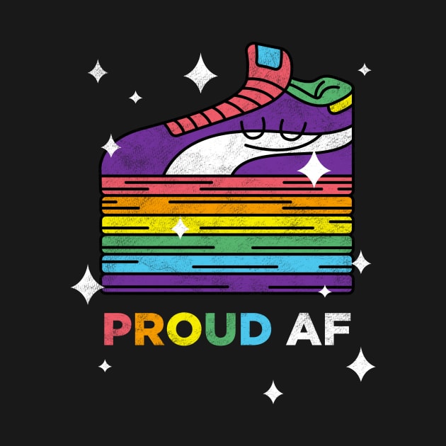 Proud AF Pumps, LGBT Pride Month Gift by BooTeeQue