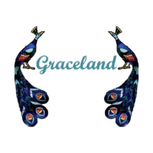 Graceland Peacocks blue T-Shirt