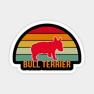 Bull Terrier Vintage Silhouette Magnet