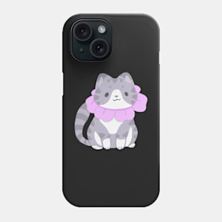 Kitty cat in a flower collar Phone Case
