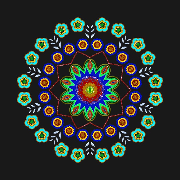 Ornate Floral Mandala by Jane Izzy Designs