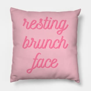 Resting Brunch Face T Shirt Pillow