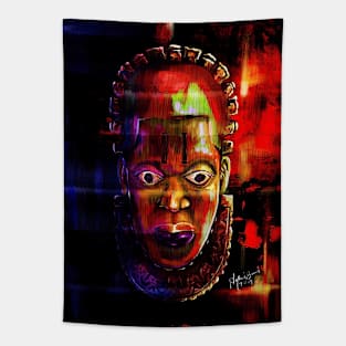 Benin queen mother head Tapestry