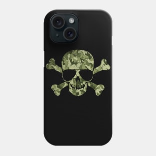 Cool Camo Skull Military Navy Soldier Camouflage Skull Sunglasses Phone Case