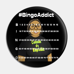 Bingo Board Bingo Addict Pin