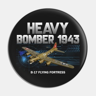 B17 Flying Fortress Bomber Pilot Gift Battle of Britain Pin