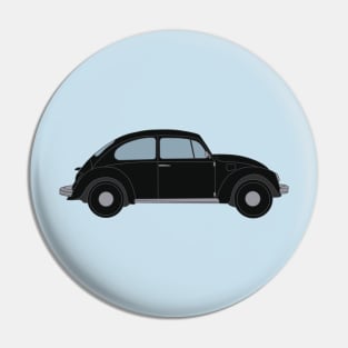 Vintage Car in black Pin