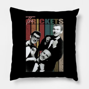 Crickets' Rockabilly Rhythms Vintage Vibes Pillow