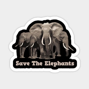 Save The Elephants Magnet