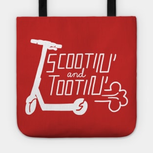 Scootin' and Tootin' - White Tote