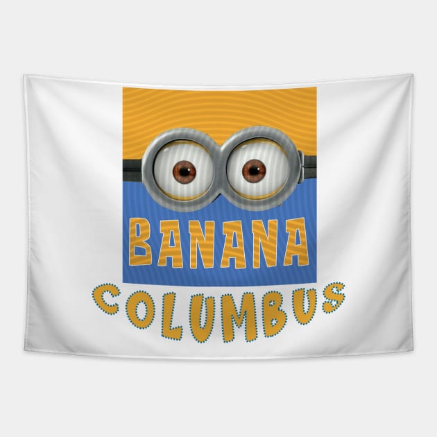 DESPICABLE MINION AMERICA COLUMBUS Tapestry by LuckYA