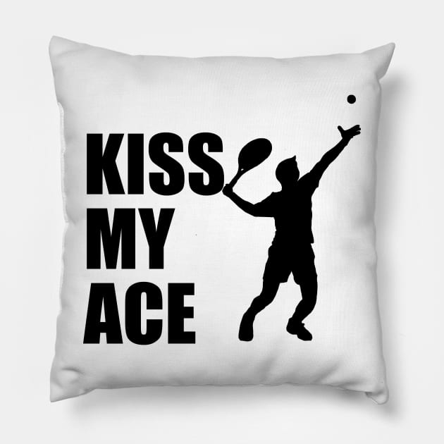 tennis funny Pillow by SpaceImagination