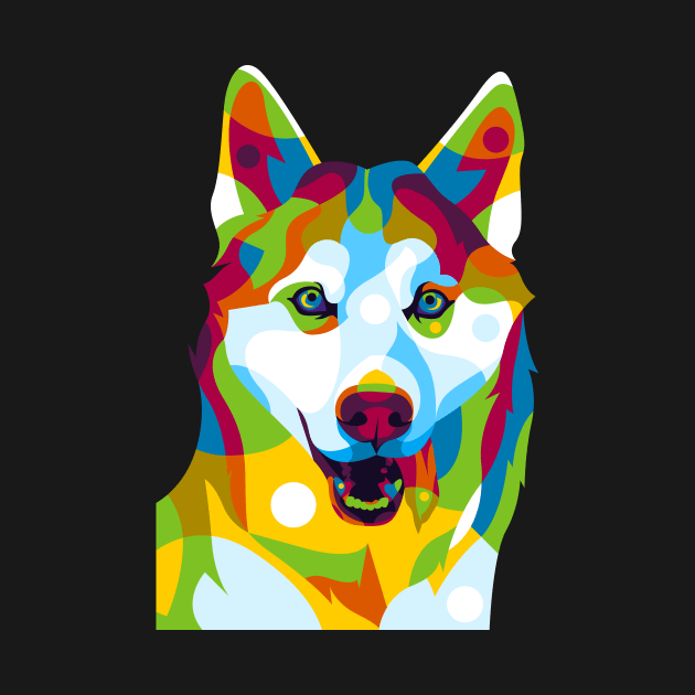 Siberian Dog by wpaprint