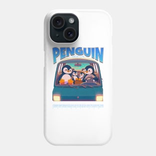 penguin family vacation Phone Case