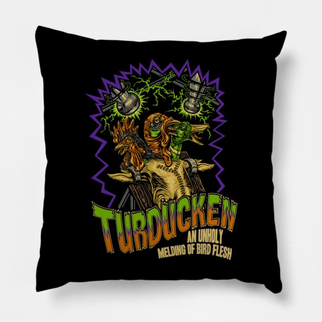 TURDUCKEN Pillow by kennsing