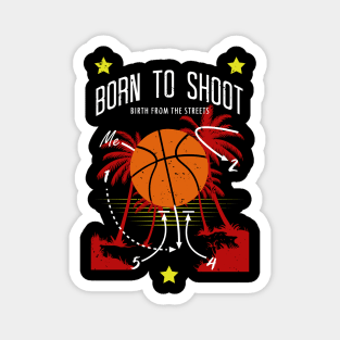 Basketball Born to shoot playbook 02 Magnet