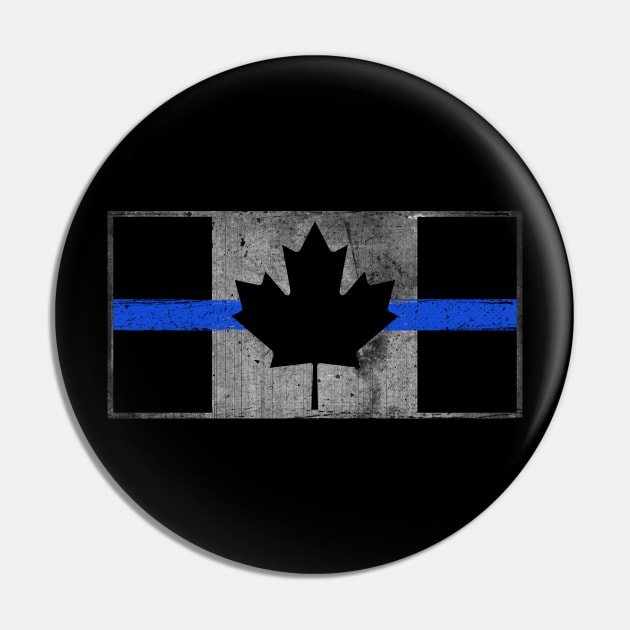 Canada Thin Blue Line Flag Pin by bluelinemotivation