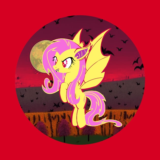 Fan Art Flutterbat Illustration - Fluttershy by CatsandBats