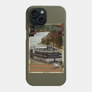 River Murray Retro Travel 02A Phone Case