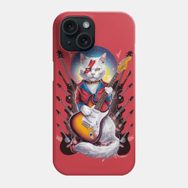 Ziggy Stardust Cat Phone Case by CustomCraze