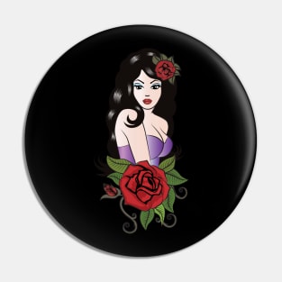 Tattoo Girl Pin