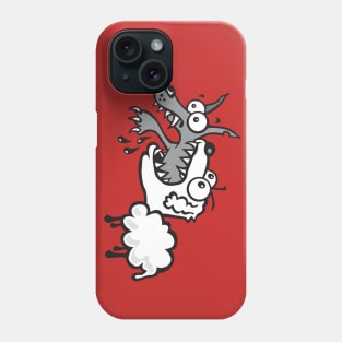 Sheep eats wolf Phone Case