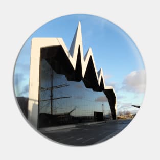 Scottish Photography Series (Vectorized) - Riverside Museum, Glasgow Pin