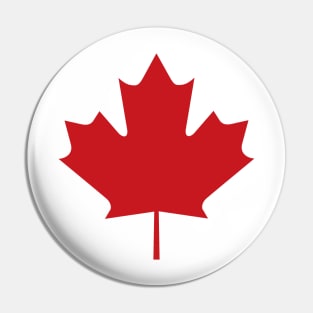 Image: Canada maple leaf (red) Pin