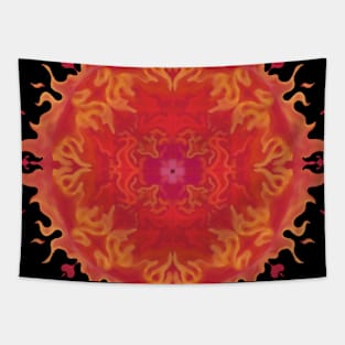 The Fiery Sun Mandala Tapestry