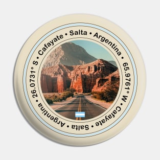 Cafayate Circle Design Pin