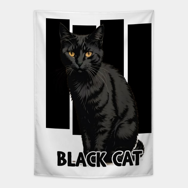 Black Cat Tapestry by DeathAnarchy