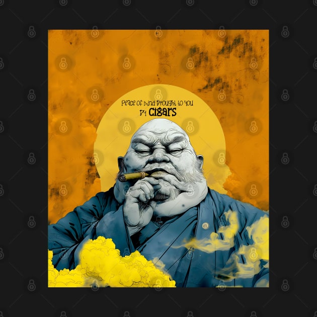 Puff Sumo: Peace of Mind Brought to you by Cigars on a Dark Background by Puff Sumo