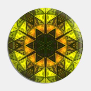 Mosaic Kaleidoscope Flower Pin